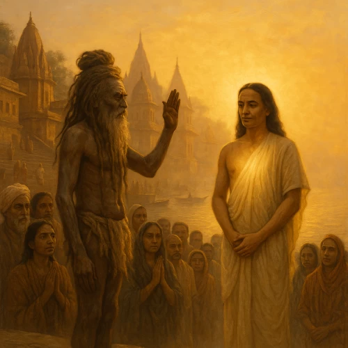 Lahiri Mahasaya and TriLanga Swami