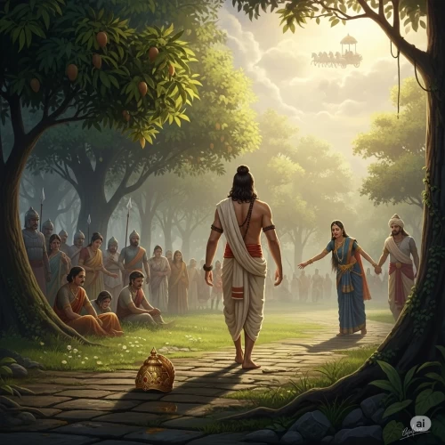 Mahajanaka renounces his kingdom